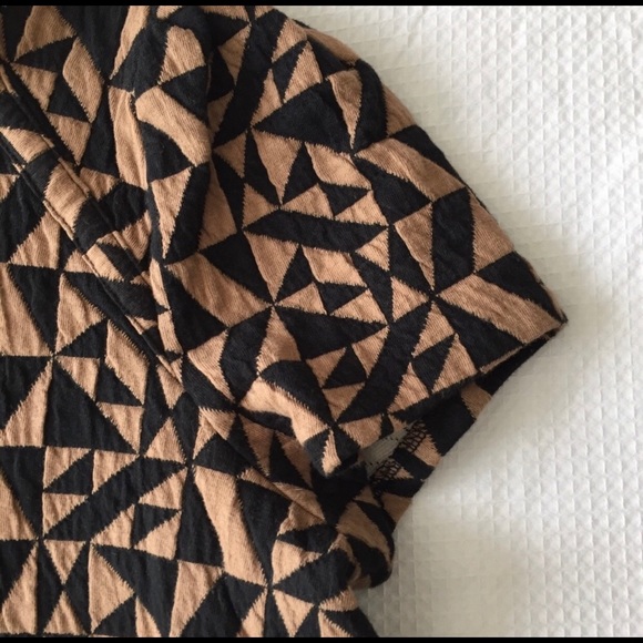 Anthropologie Postmark Trace Jaquard Geometric Top - Picture 5 of 7